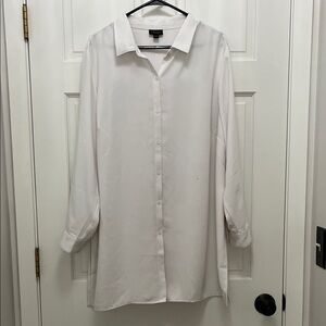 J. Jill Wearever Collection Easy Care Long Sleeve Button Down Blouse - Size 2X